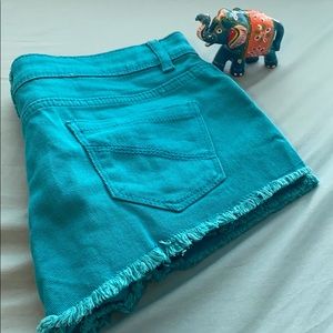 Blue shorts
